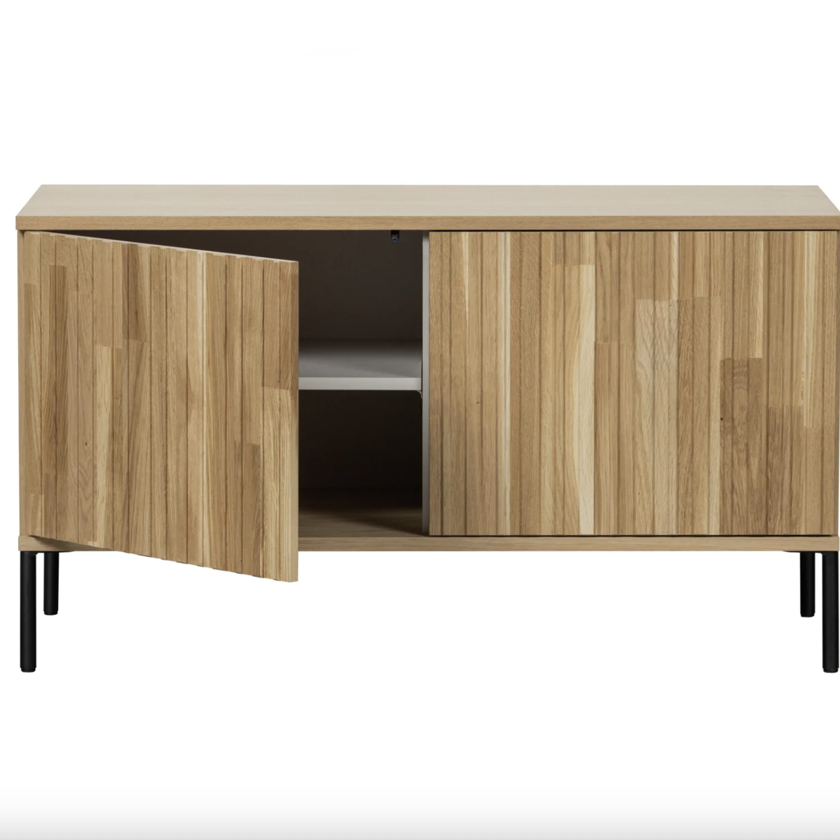 WOOOD EXCLUSIVE WOOOD - New gravure tv meubel 100 cm eiken blanke lak [fsc]