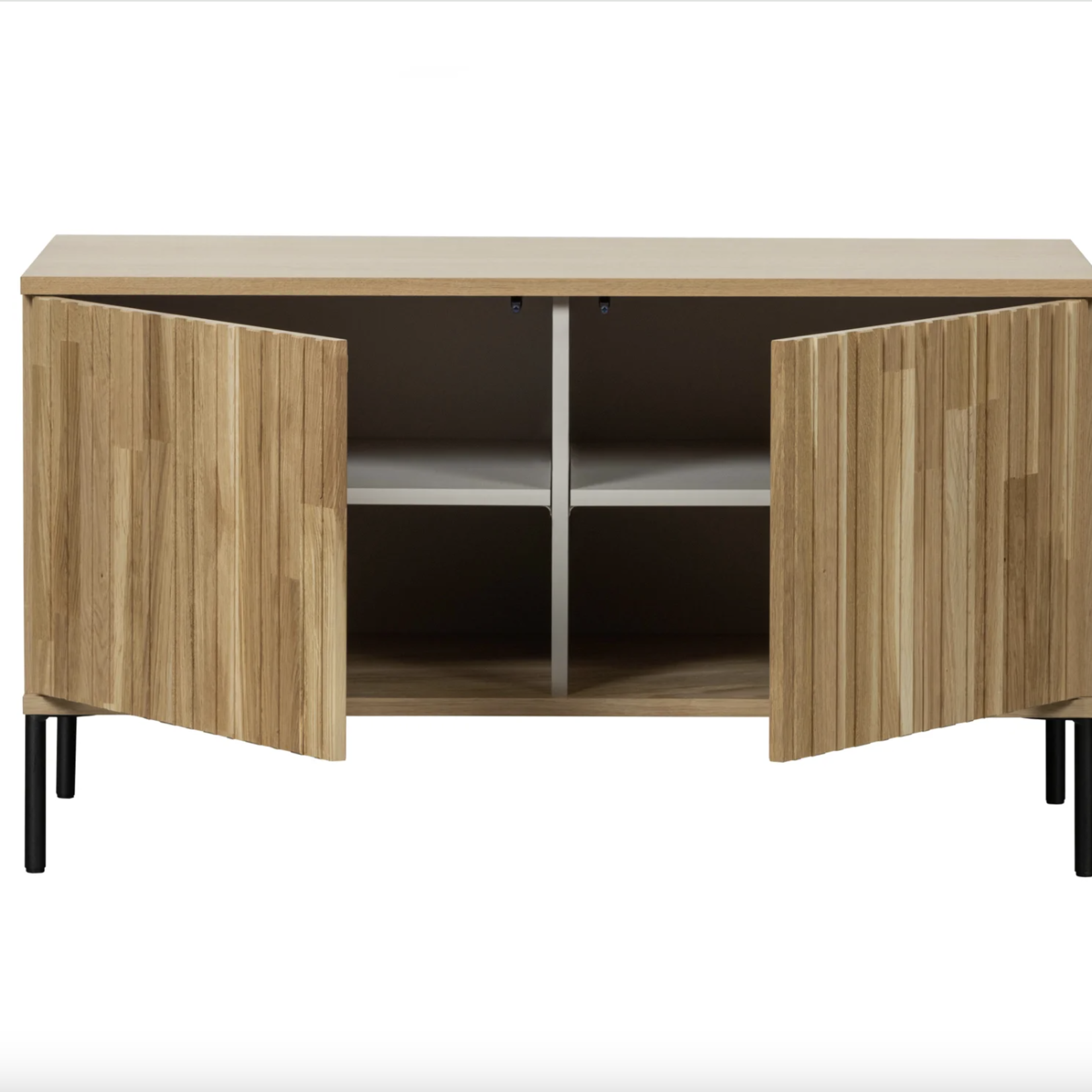 WOOOD EXCLUSIVE WOOOD - New gravure tv meubel 100 cm eiken blanke lak [fsc]