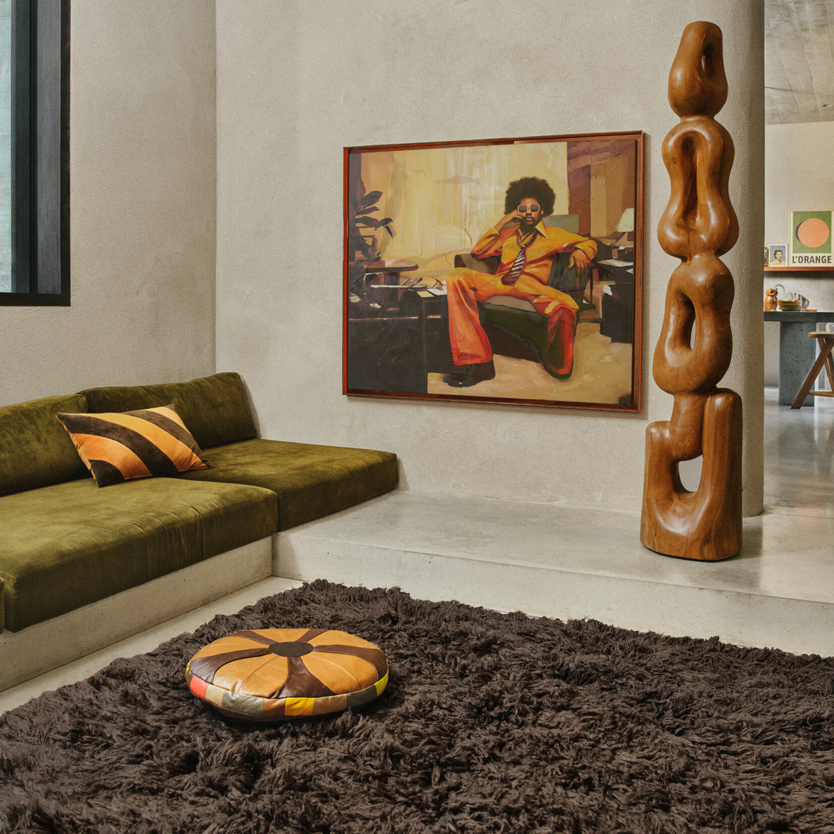 HKLIVING HKLIVING - Kussen striped velvet september (60x40) TKU2196