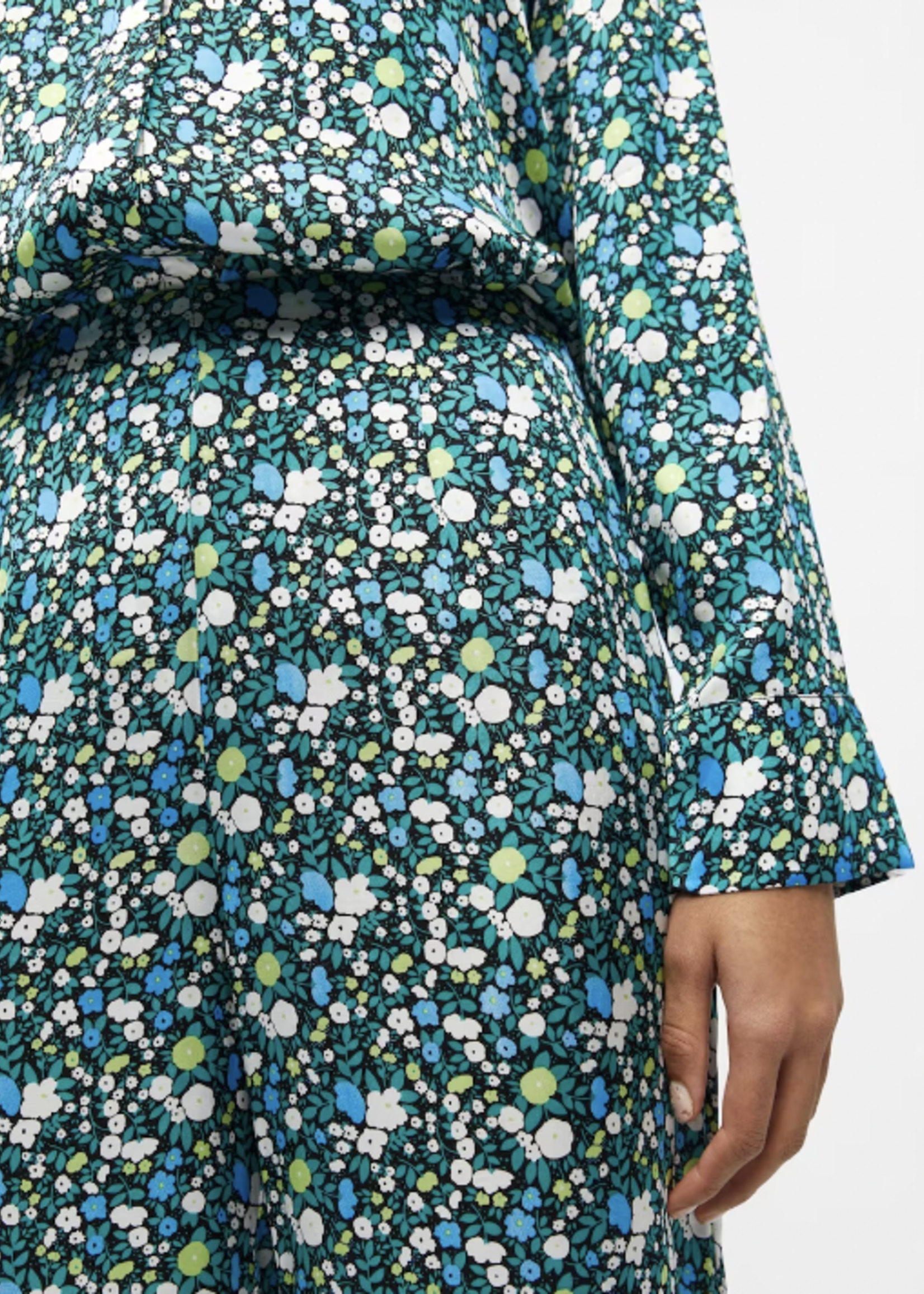 OBJECT OBJECT - Broek Jabin zwart/bloemen