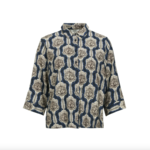 OBJECT OBJECT - Shirt  EMMI black/white/sand/blue maat 34