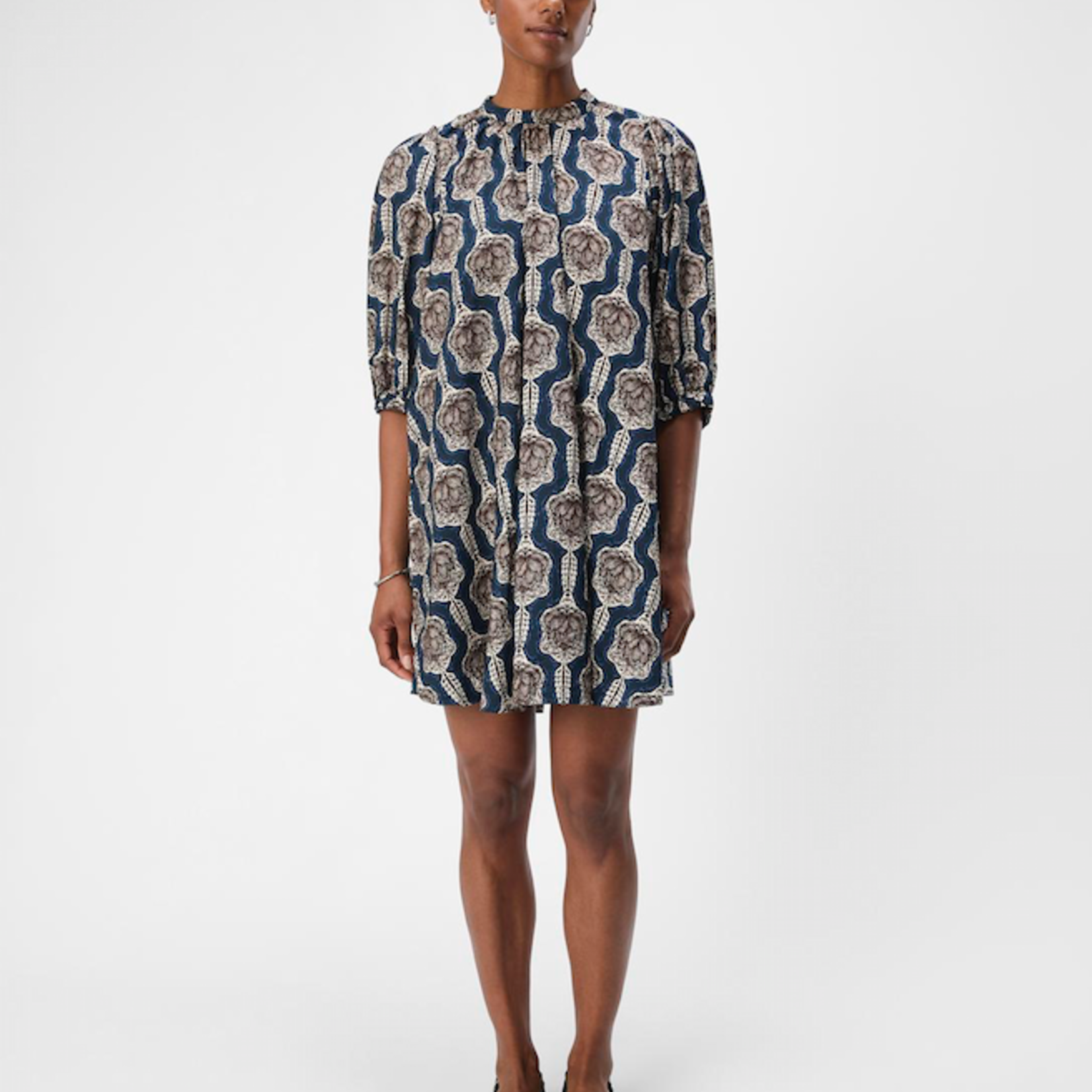 OBJECT OBJECT - Jurk  EMMI black/white/sand/blue