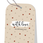JOTS JOTS - Kaart NU-a6-18 With love en een dikke kus