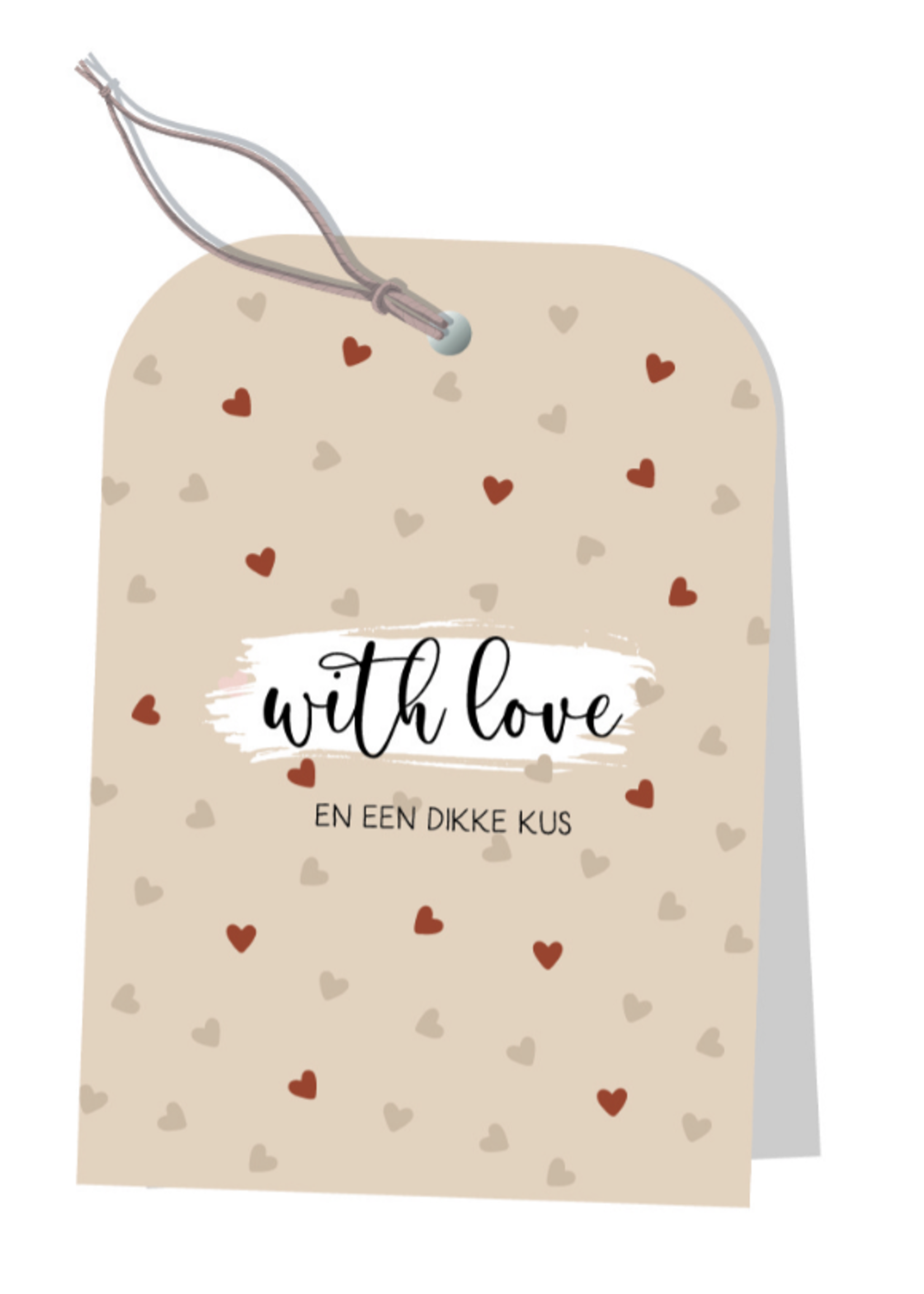 JOTS JOTS - Kaart NU-a6-18 With love en een dikke kus