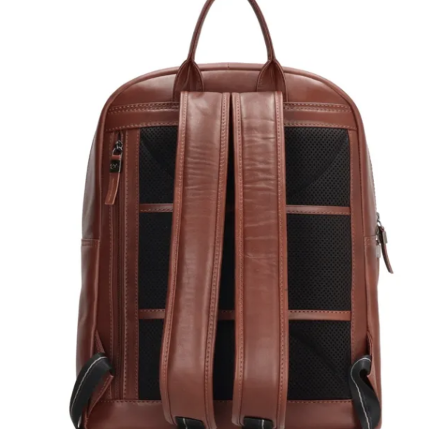MICMACBAGS MICMACBAGS  - Rugzak echt leer Cognac Le mans 13,3 inch (29,4x16,6 cm.)