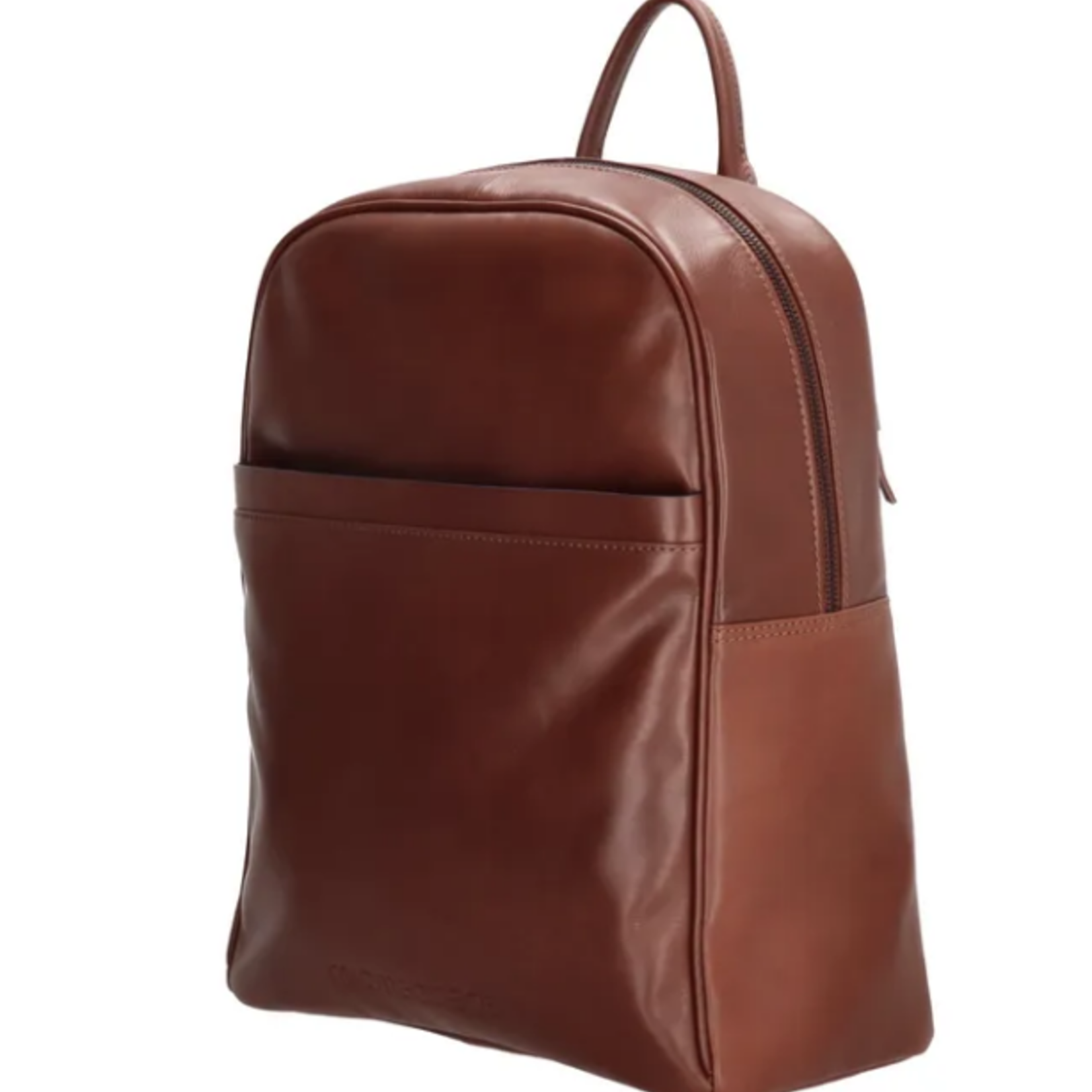 MICMACBAGS MICMACBAGS  - Rugzak echt leer Cognac Le mans 13,3 inch (29,4x16,6 cm.)