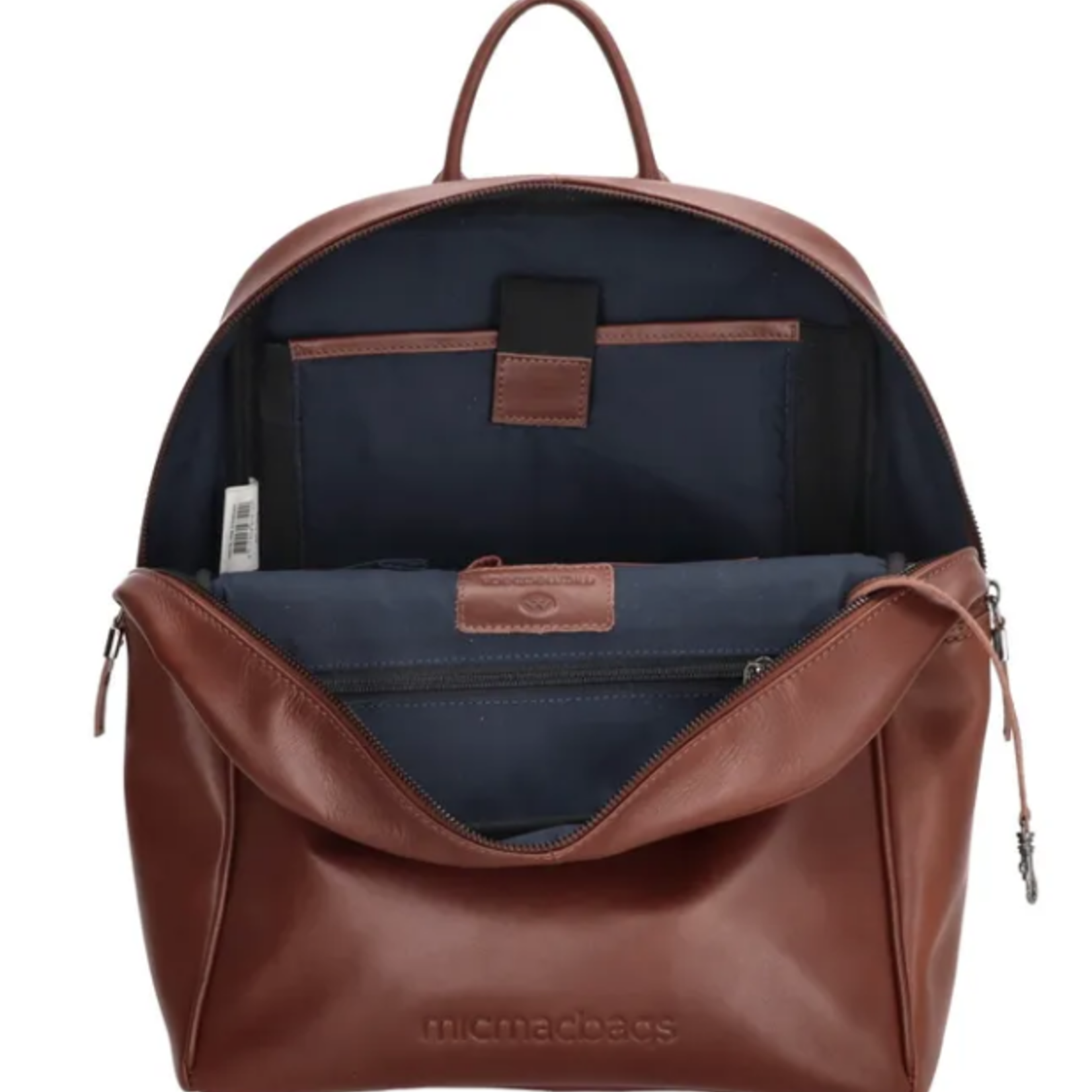 MICMACBAGS MICMACBAGS  - Rugzak echt leer Cognac Le mans 13,3 inch (29,4x16,6 cm.)