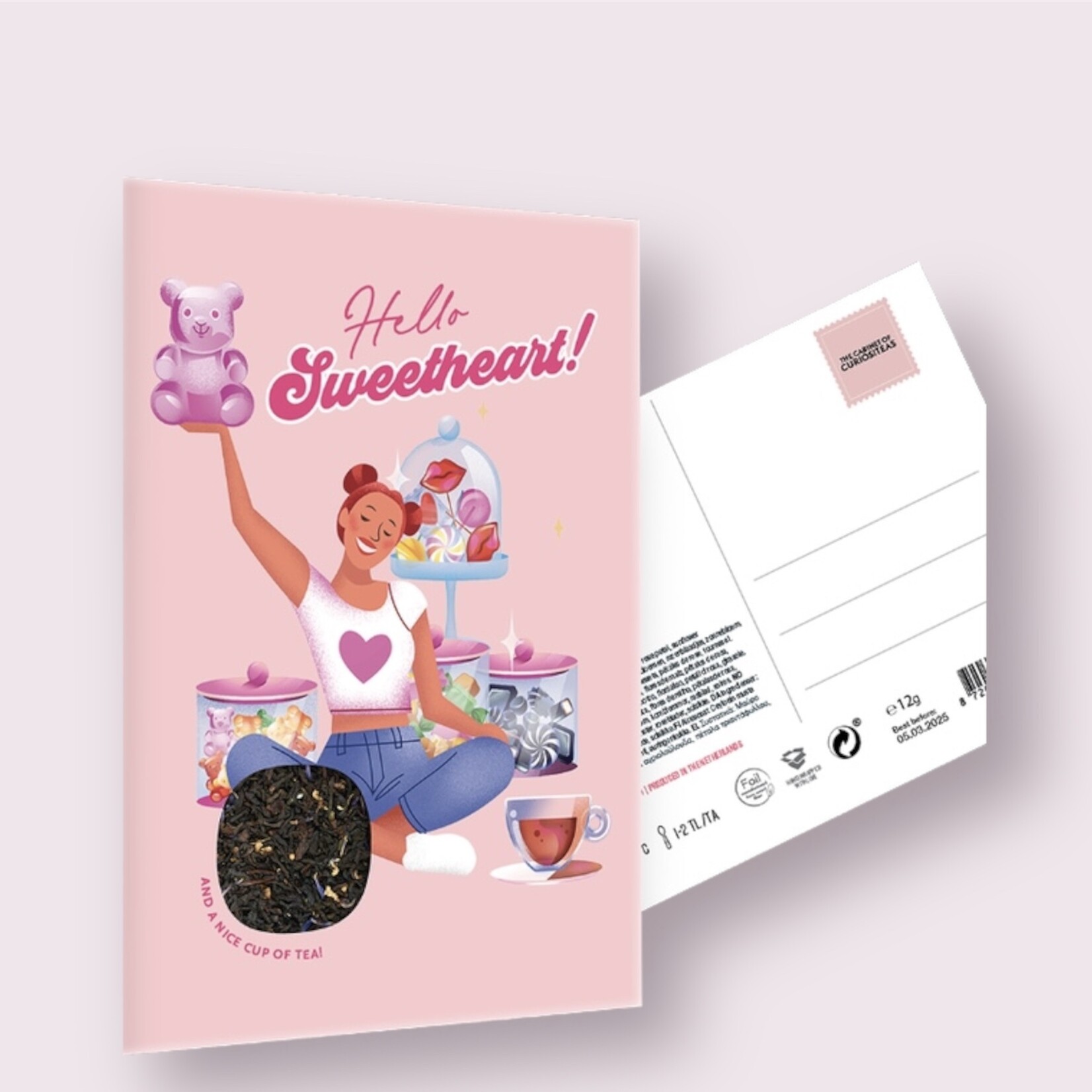 CURIOSITEAS CABINET OF CURIOSITEAS - Theekaart Hello sweetheart!