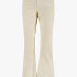 ZUSSS ZUSSS - Flared corduroy broek ecru
