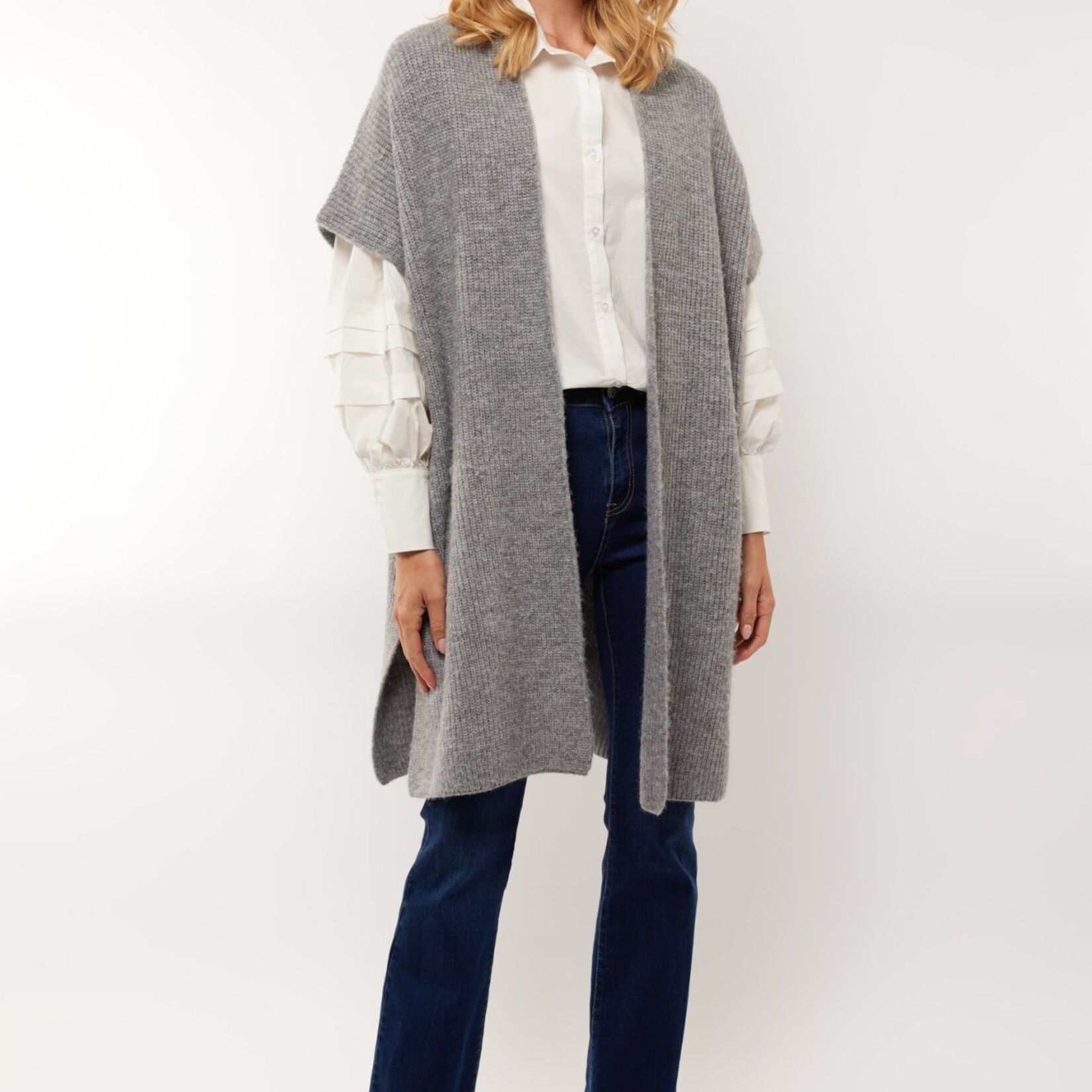 G-MAXX G-MAXX - Vest Eleya grijs melange