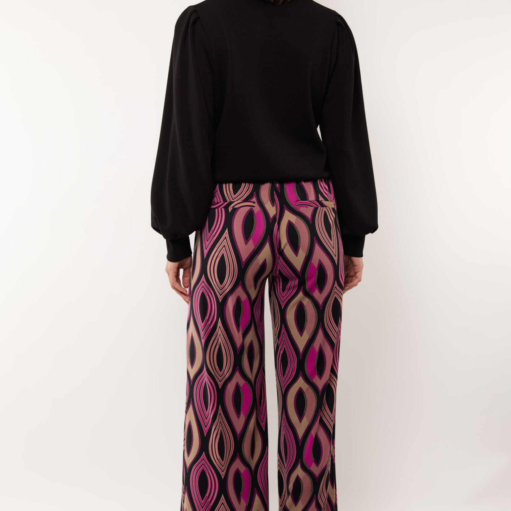 G-MAXX G-MAXX - Broek Ena berry/zwart MAAT S