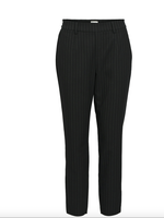 OBJECT OBJECT - Lisa slims pant aop noos black/grey krijtstreep