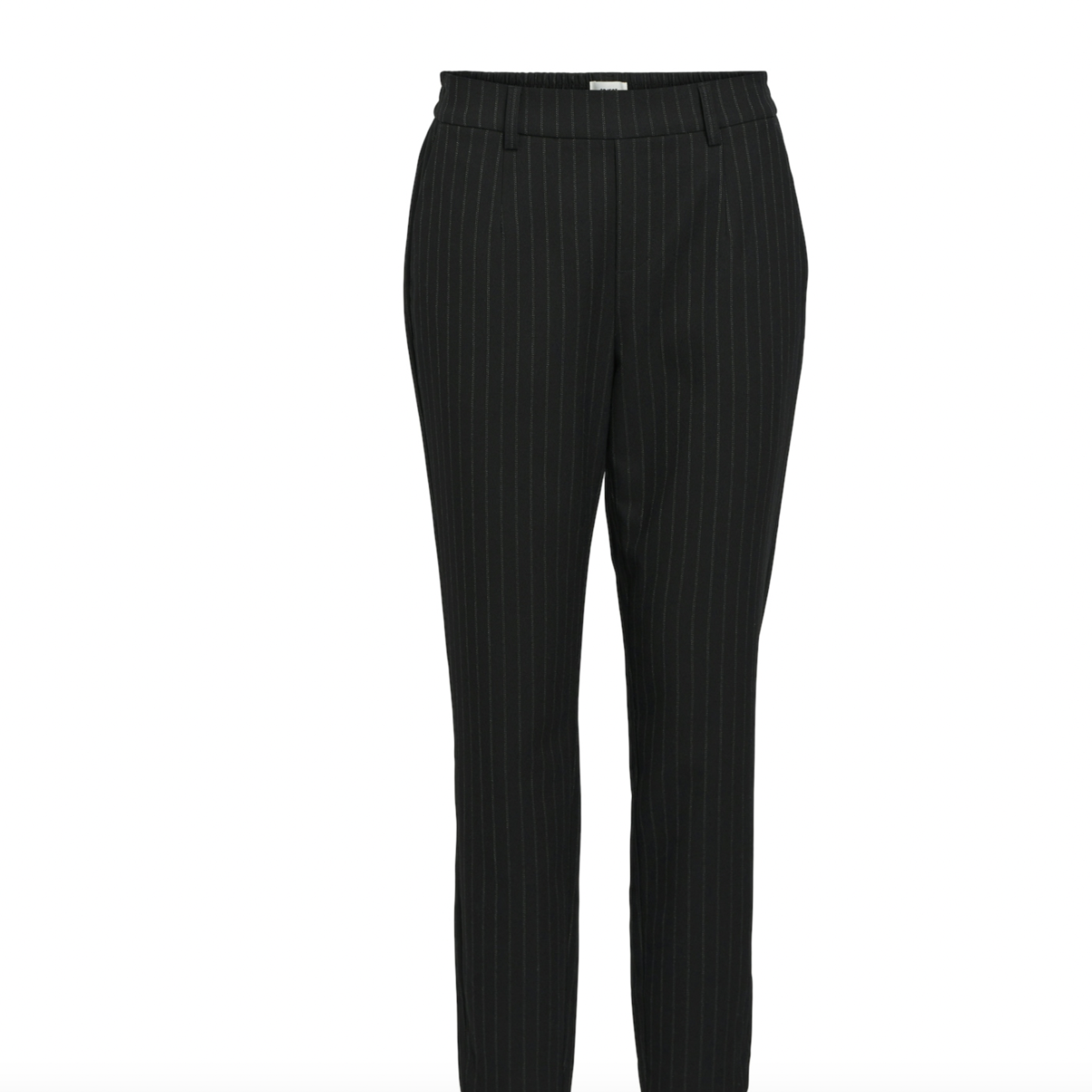 OBJECT OBJECT - Lisa slims pant aop noos black/grey krijtstreep
