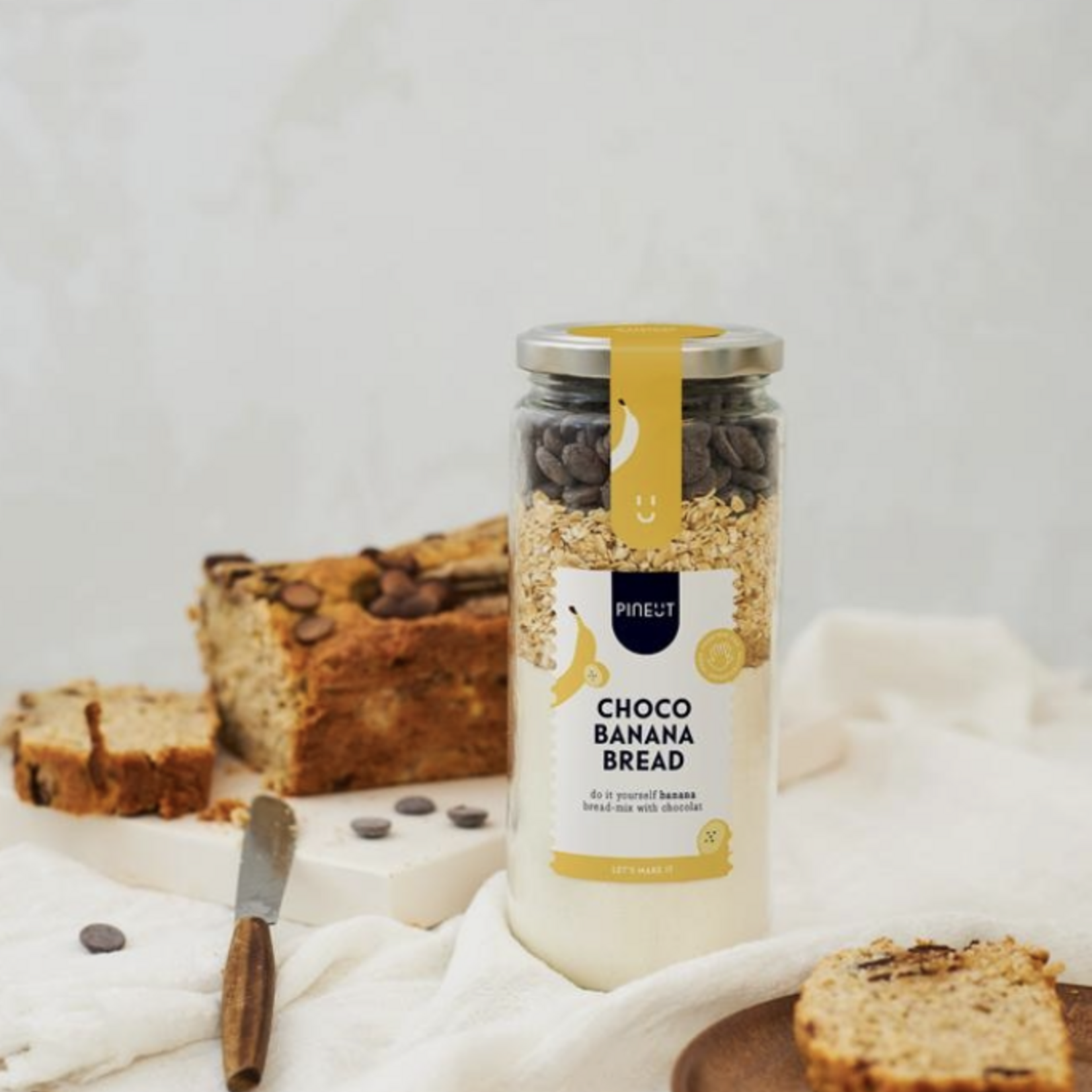 PINEUT PINEUT - Cake pot choco bananenbrood