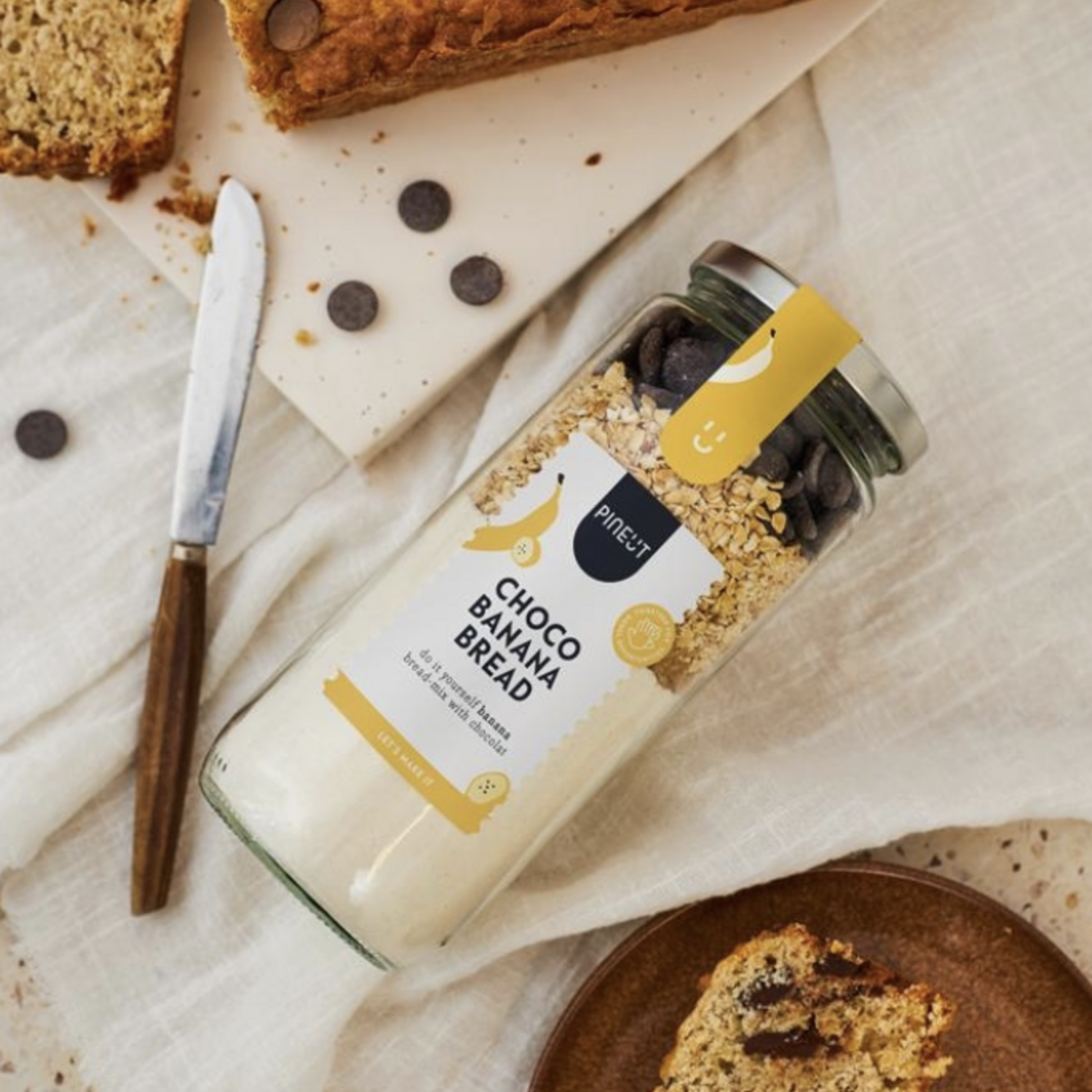 PINEUT PINEUT - Cake pot choco bananenbrood