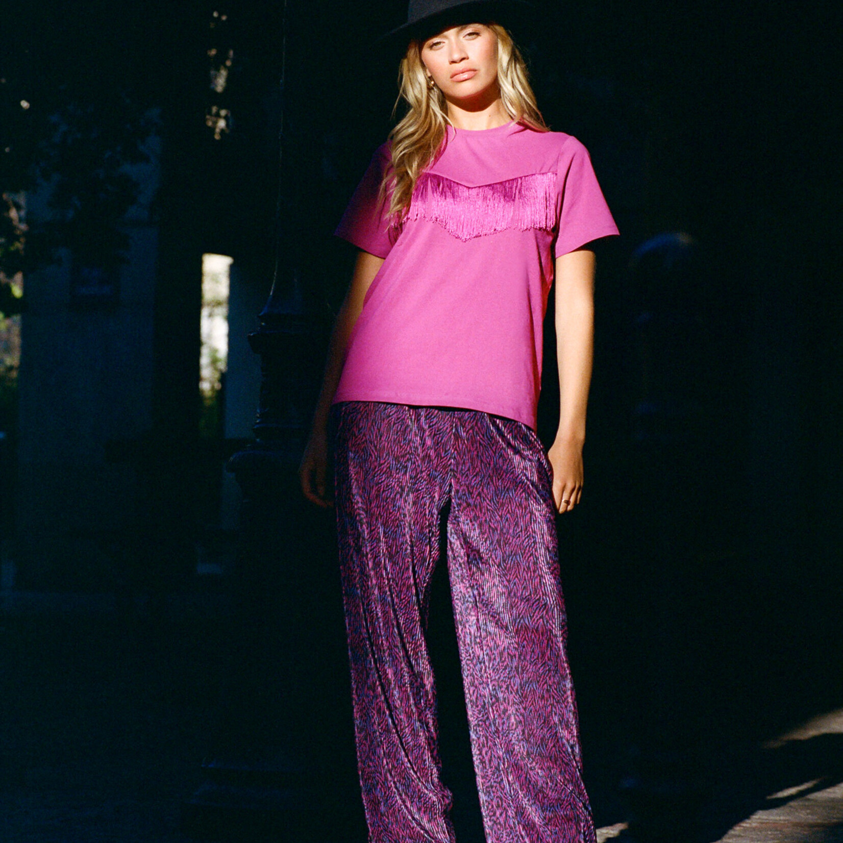 FLURESK FLURESK - Broek Melanie black/sahara