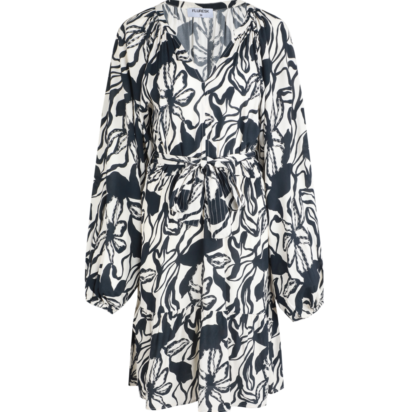 FLURESK FLURESK - Jurk gracy sand/black