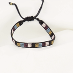 ZUSSS ZUSSS - Armbandje Miyuki streepje multicolor