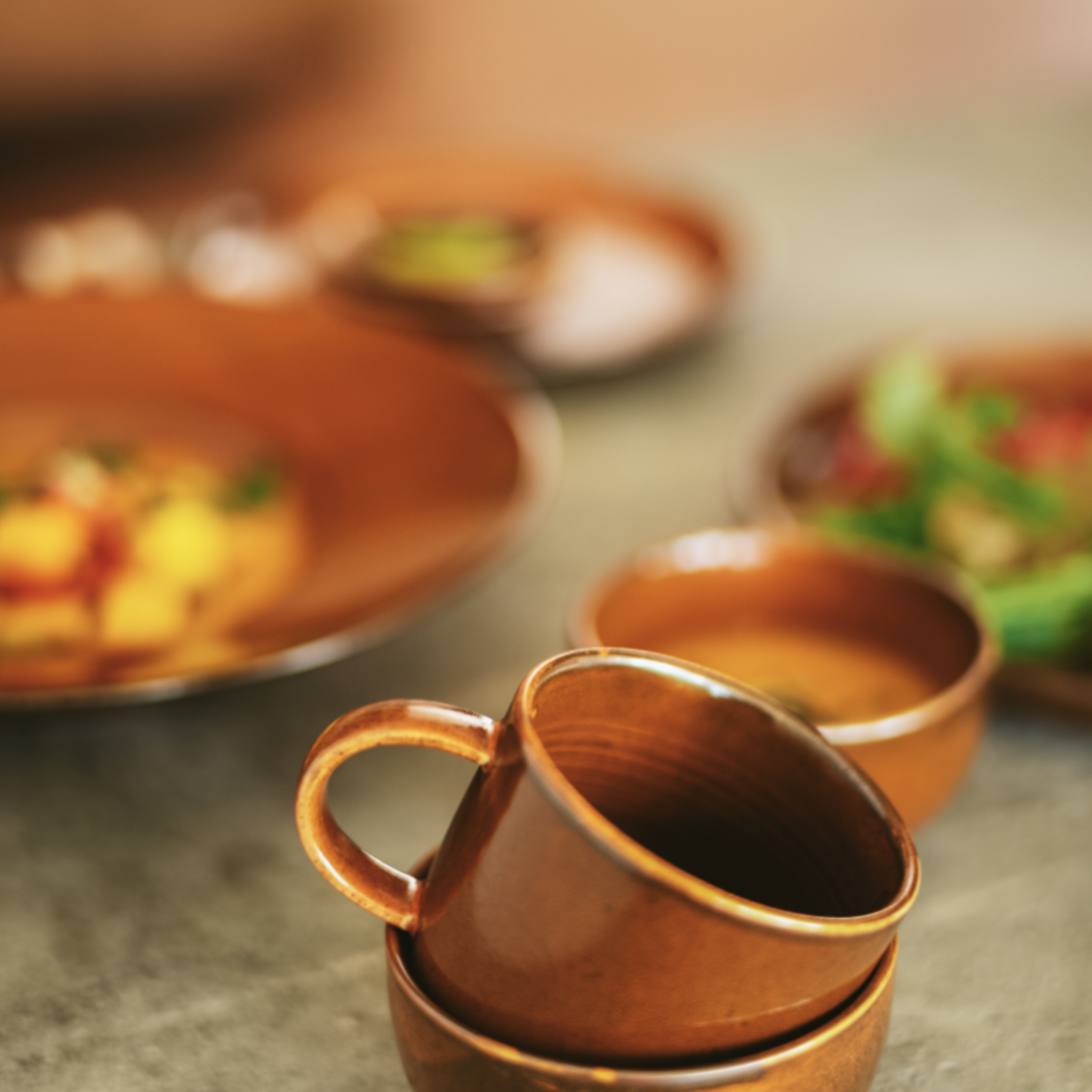 HKLIVING HKLIVING -  Chef ceramics Kom burned orange ACE7206