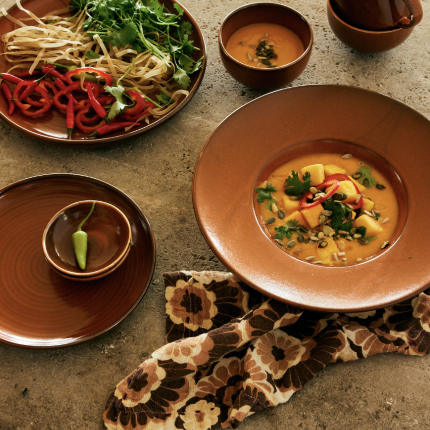 HKLIVING HKLIVING -  Chef ceramics Kom burned orange ACE7206