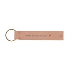ZUSSS ZUSSS - Sleutelhanger poederroze samen is alles leuker