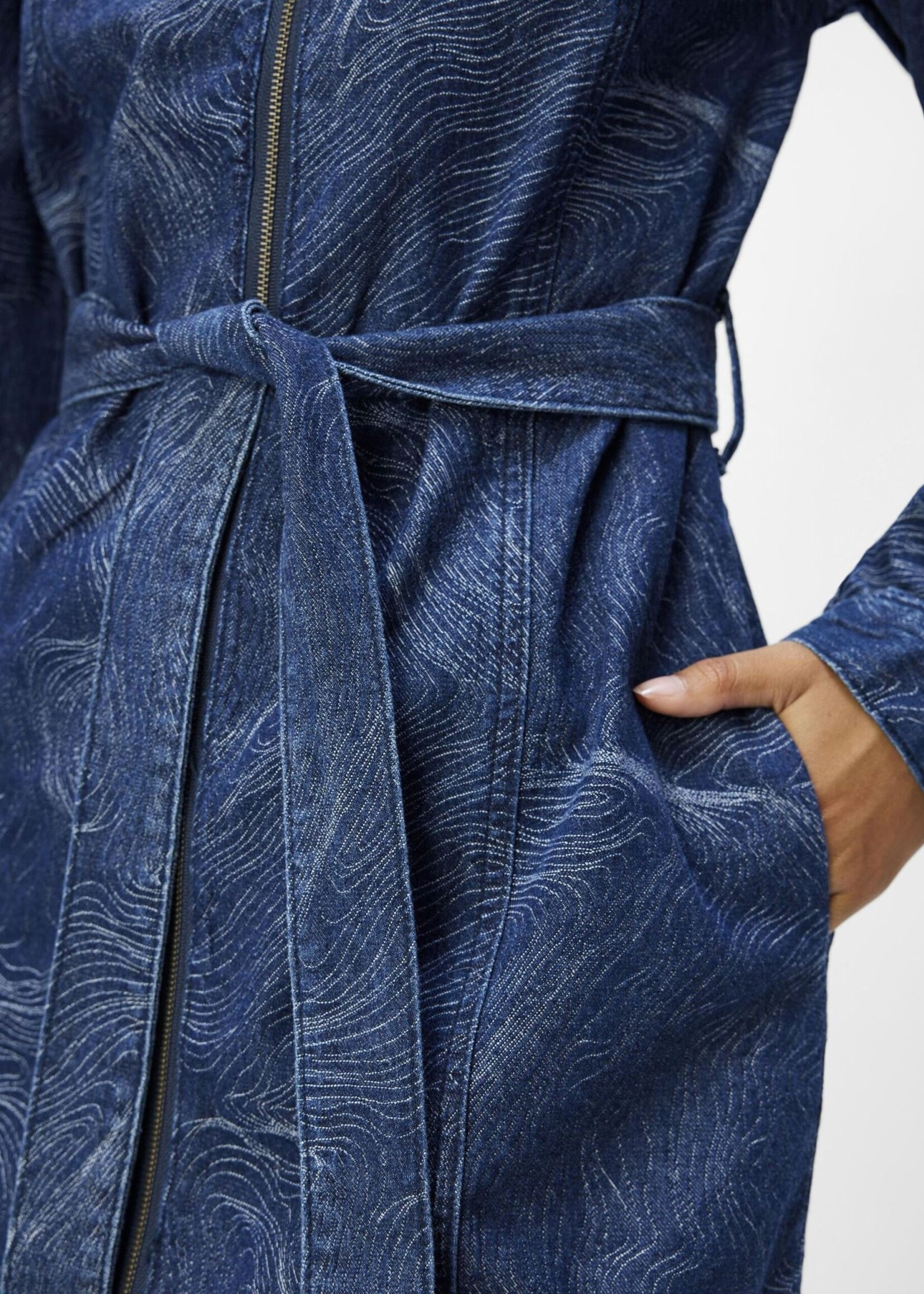 OBJECT OBJECT - Jurk Xonja denim donker blauw