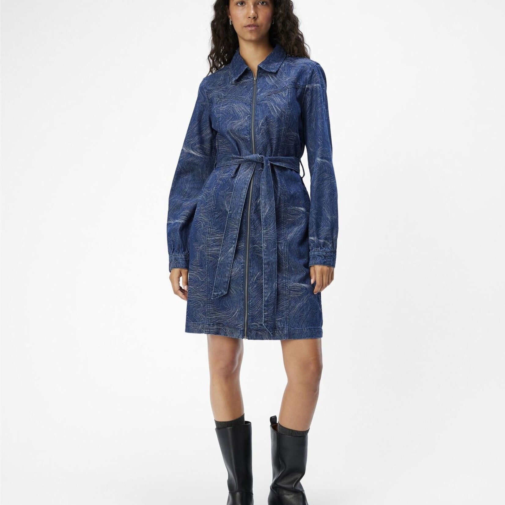 OBJECT OBJECT - Jurk Xonja denim donker blauw MAAT XS
