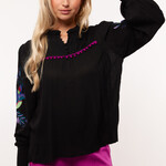 FLURESK FLURESK - Blouse flore zwart