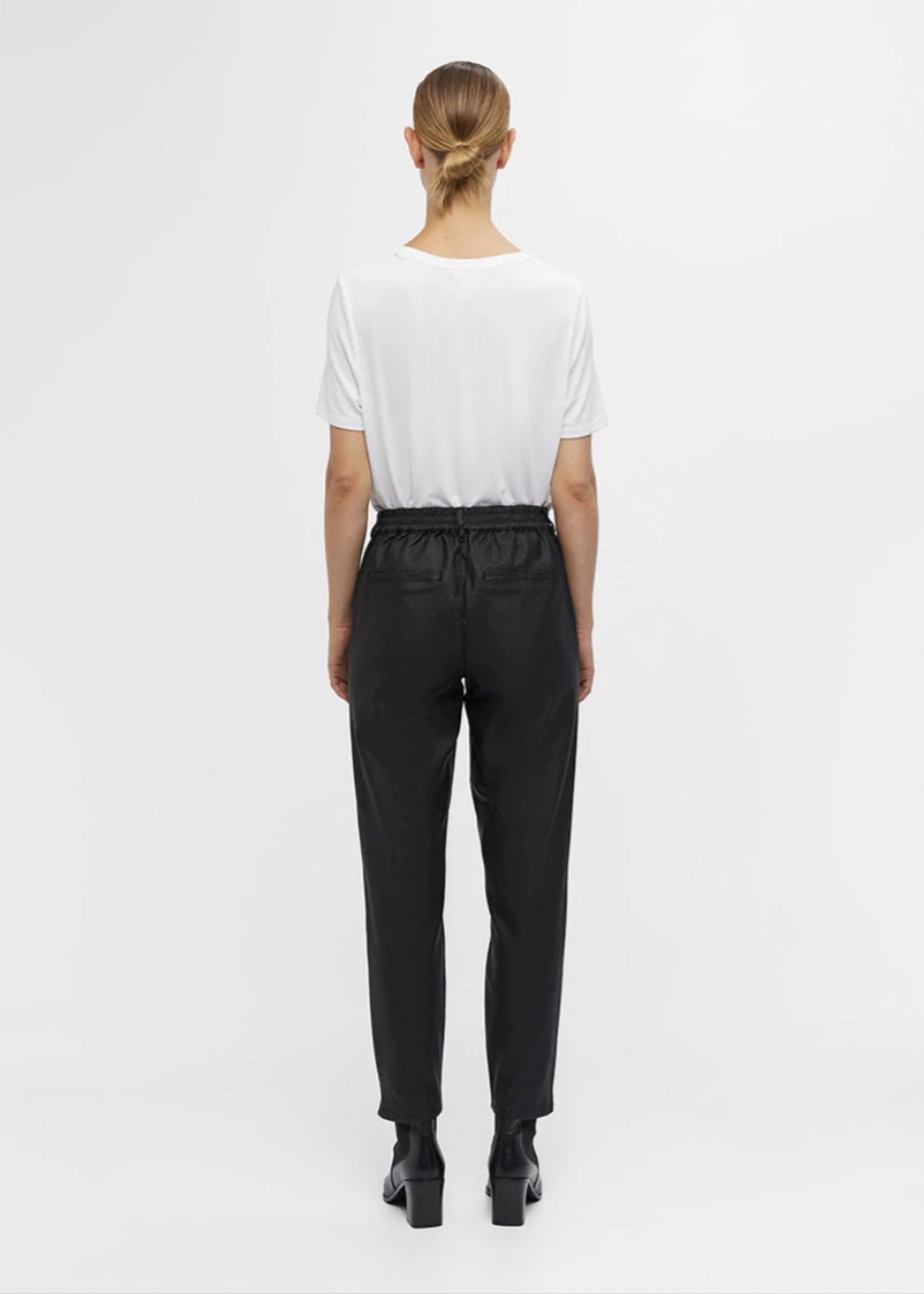 OBJECT OBJECT - Broek Lisa belle coated zwart