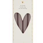 ZUSSS ZUSSS - 4 rustieke kaarsen 20 cm warmgrijs