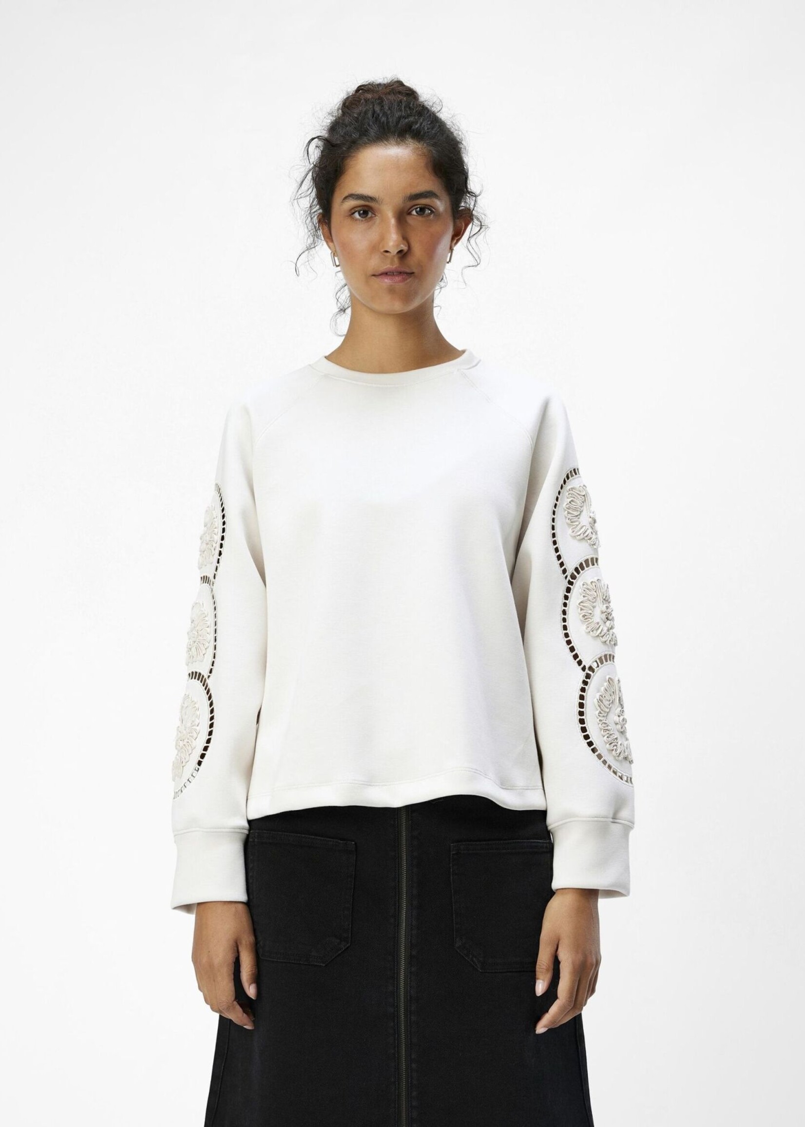 OBJECT OBJECT - Sweater Dorina white sand