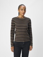 OBJECT OBJECT - Pullover ester gebreid morel/black MAAT S