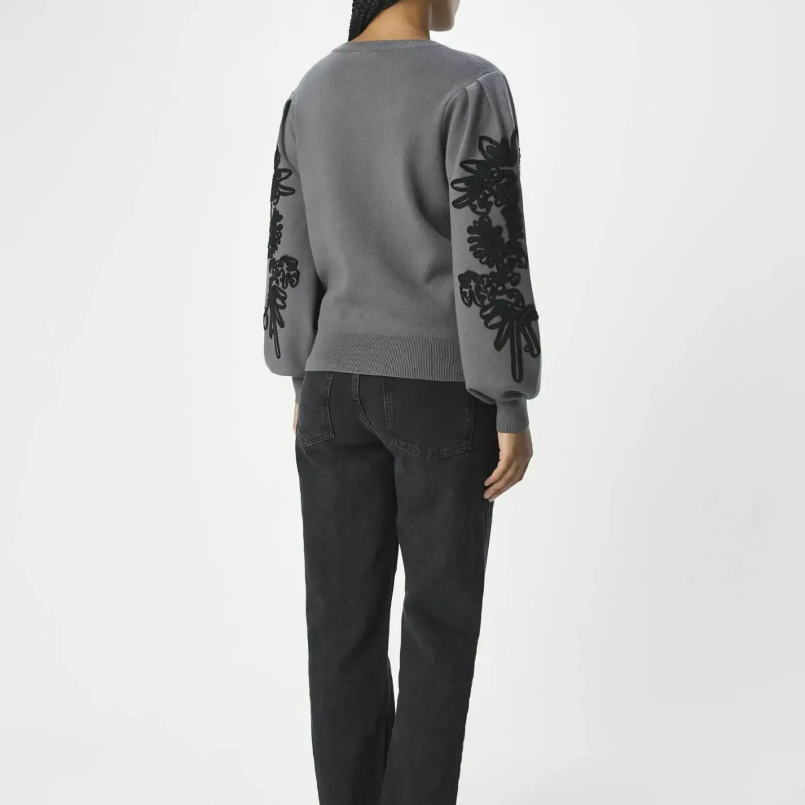 OBJECT OBJECT - Joana Knit pullover magnet/black MAAT XS