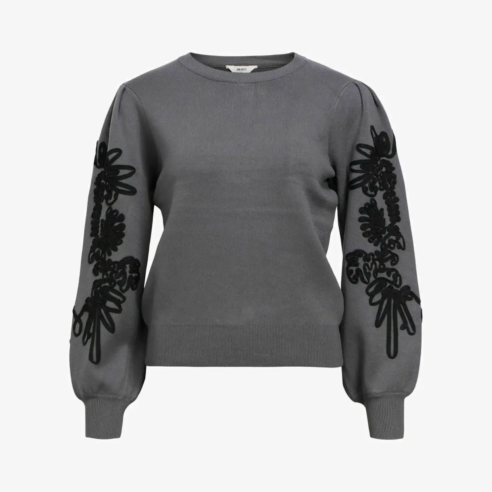 OBJECT OBJECT - Joana Knit pullover magnet/black MAAT XS