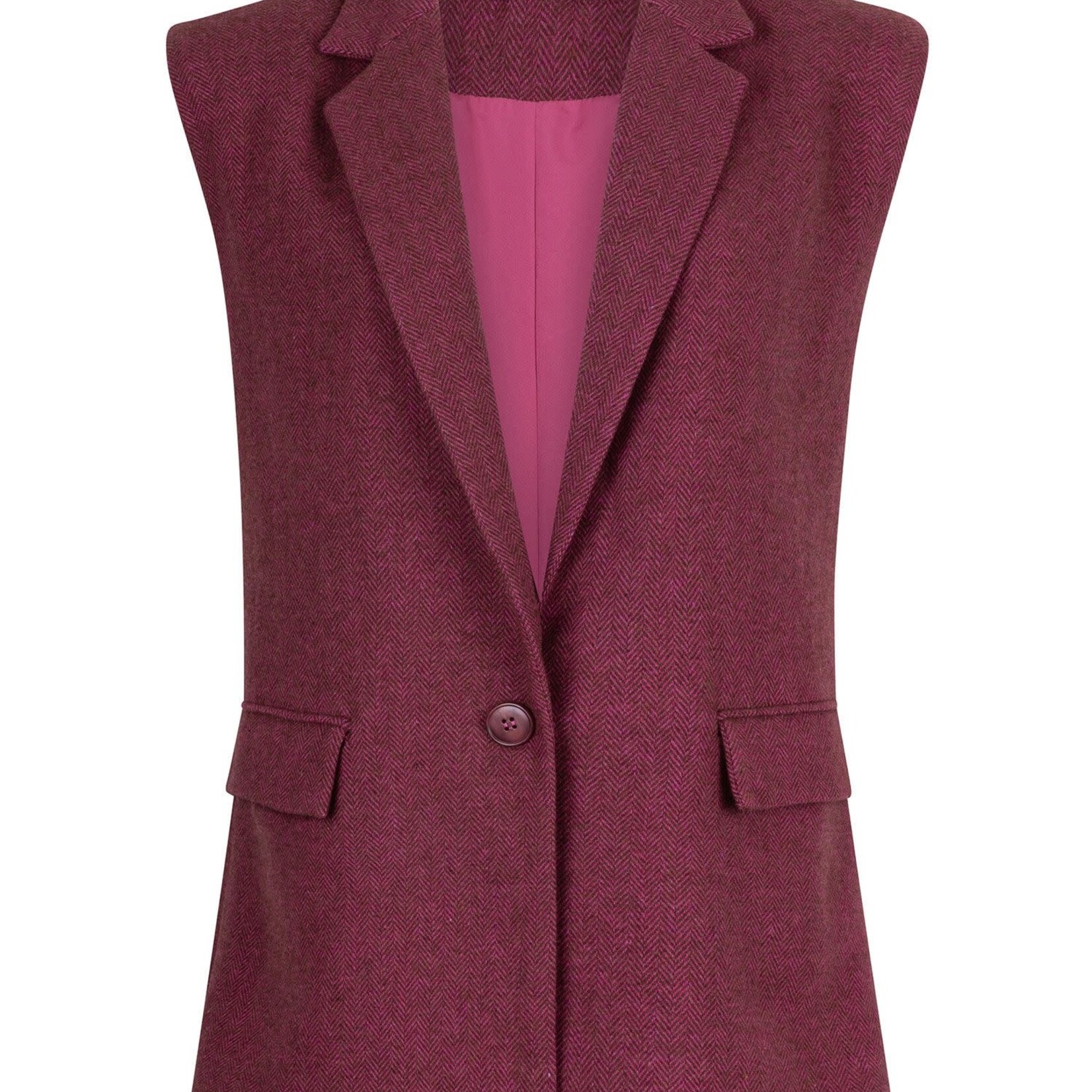 YDENCE YDENCE - Gilet Emella pink MAAT XS