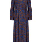 YDENCE YDENCE - Dress Michelle blue/brown floral MAAT XS