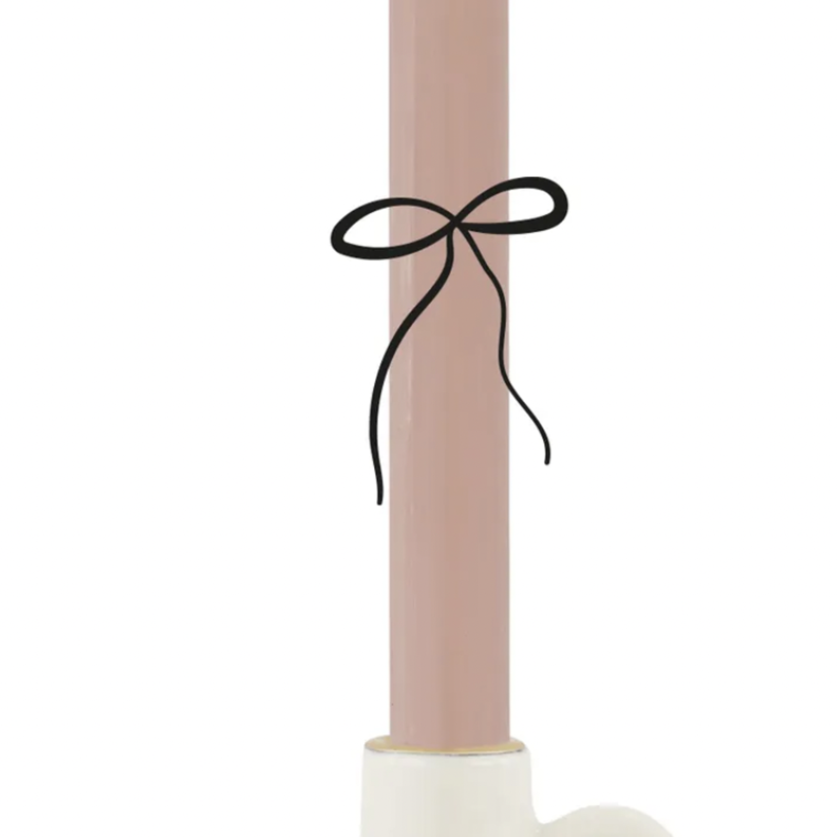 ZUSSS ZUSSS - Keramieken kandelaartje wit met gouden hartje