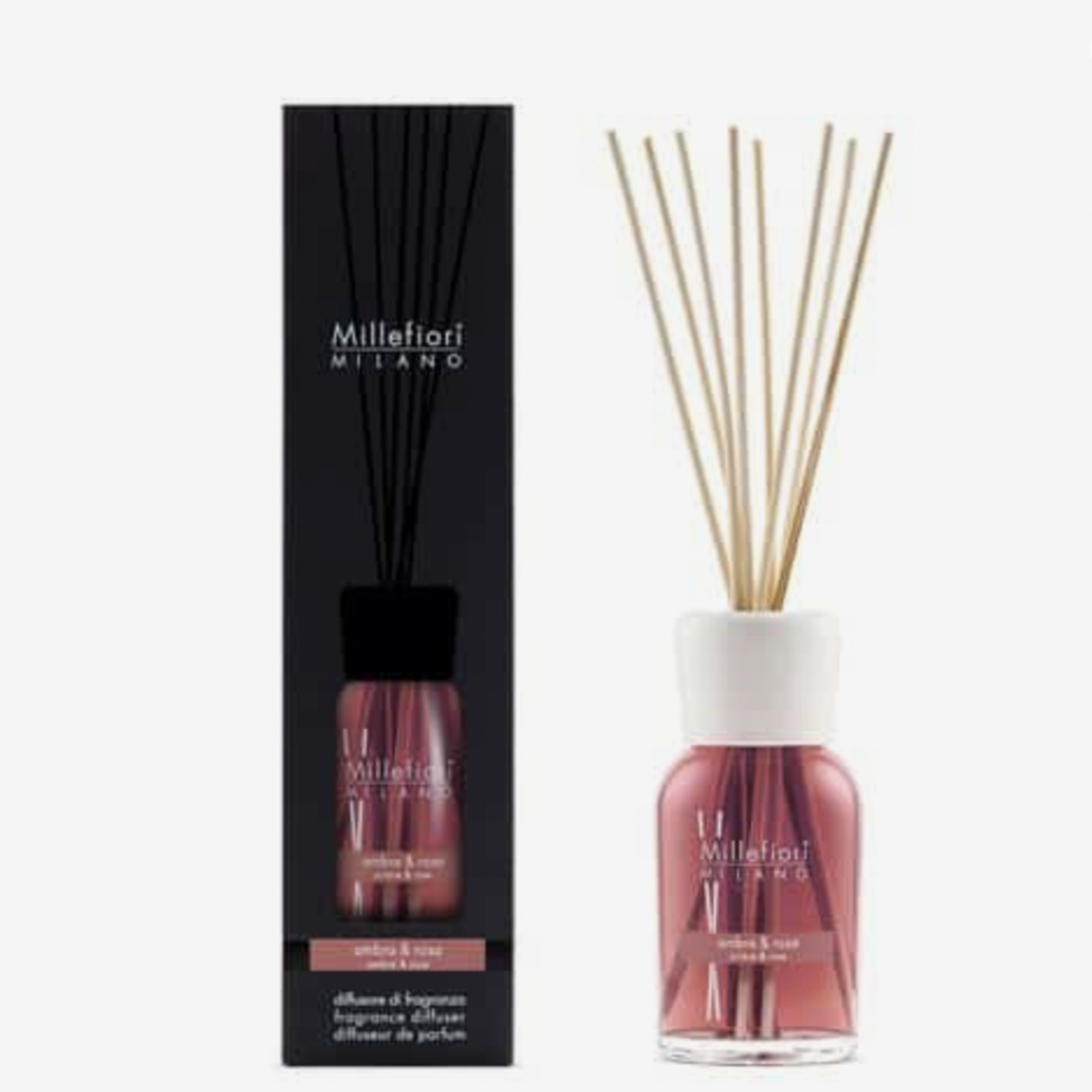 MILLEFIORI MILANO MILLEFIORI MILANO - Reed diffuser 250ml ambra rosa