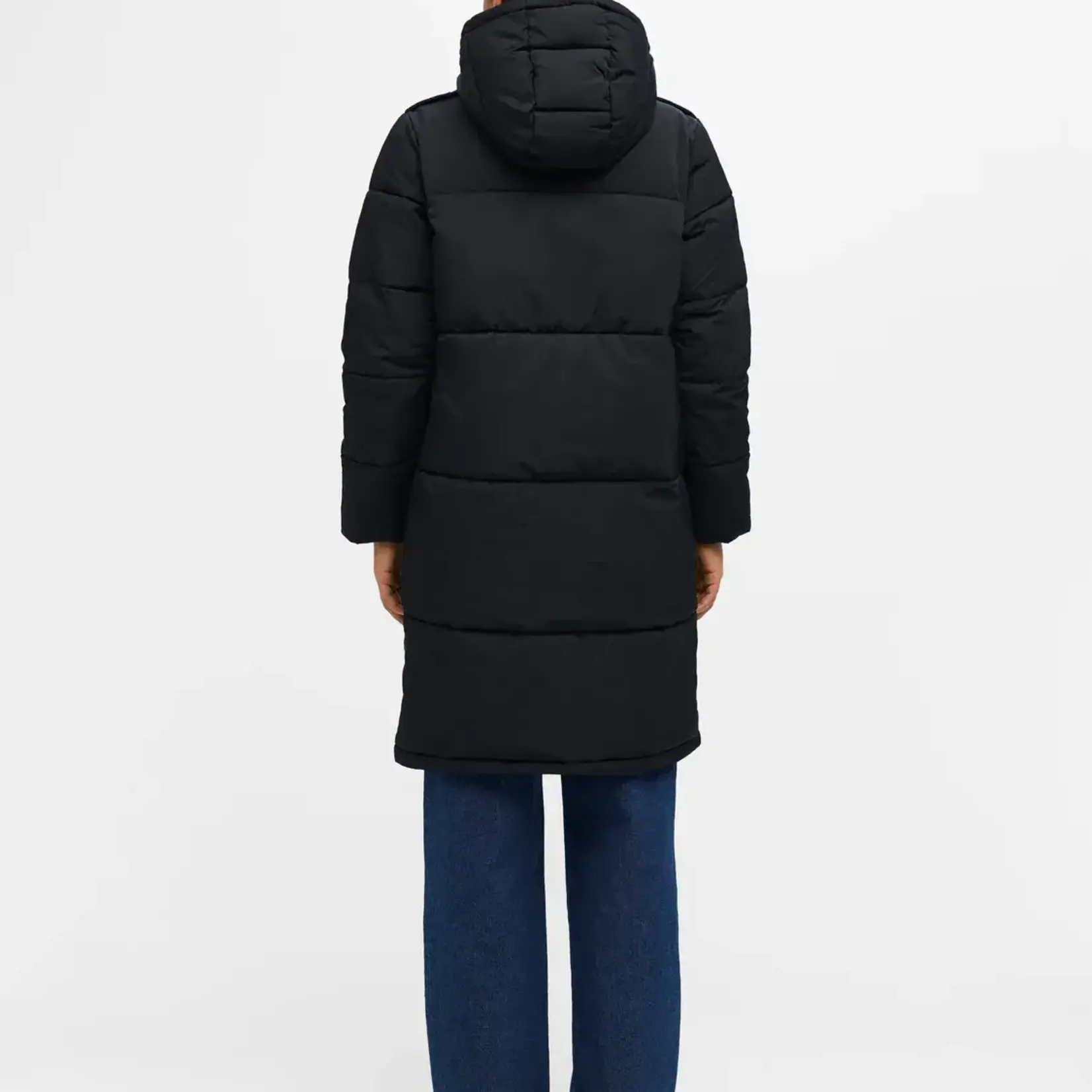 OBJECT OBJECT - Jacket long noos Zhanna zwart MAAT S