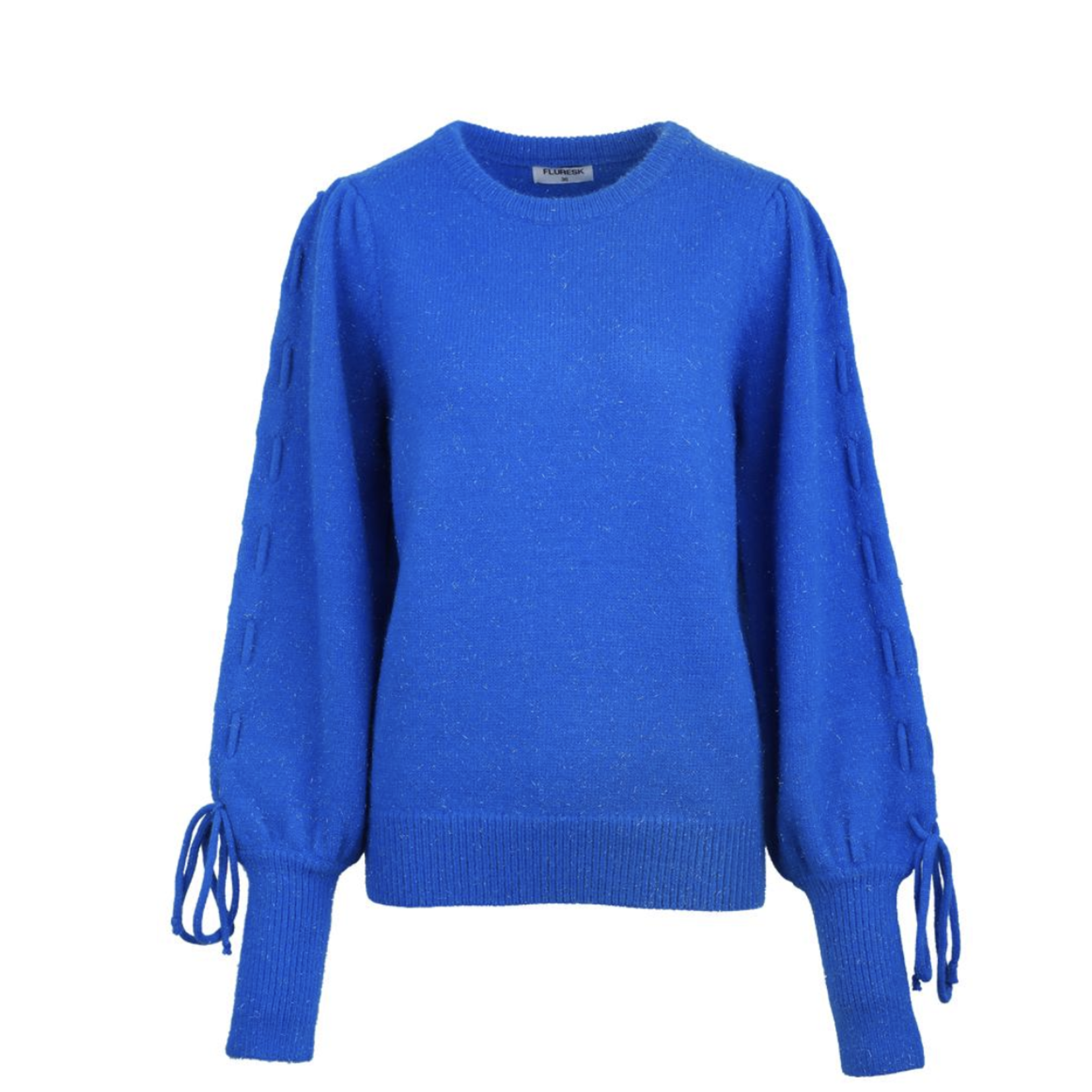 FLURESK FLURESK - Sweater Scottie gebreid blue quartz