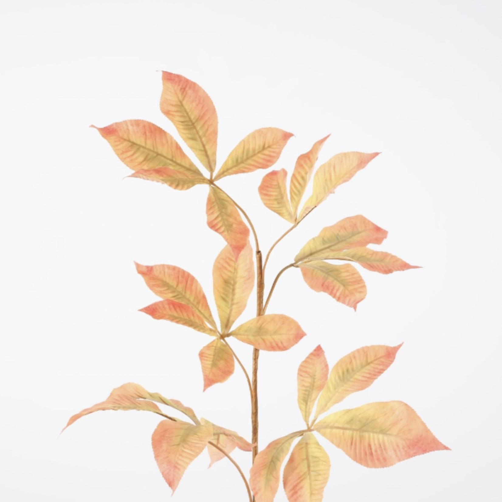 -- C&G - Juglandaceae Leaves Spray 92cm geel/oranje