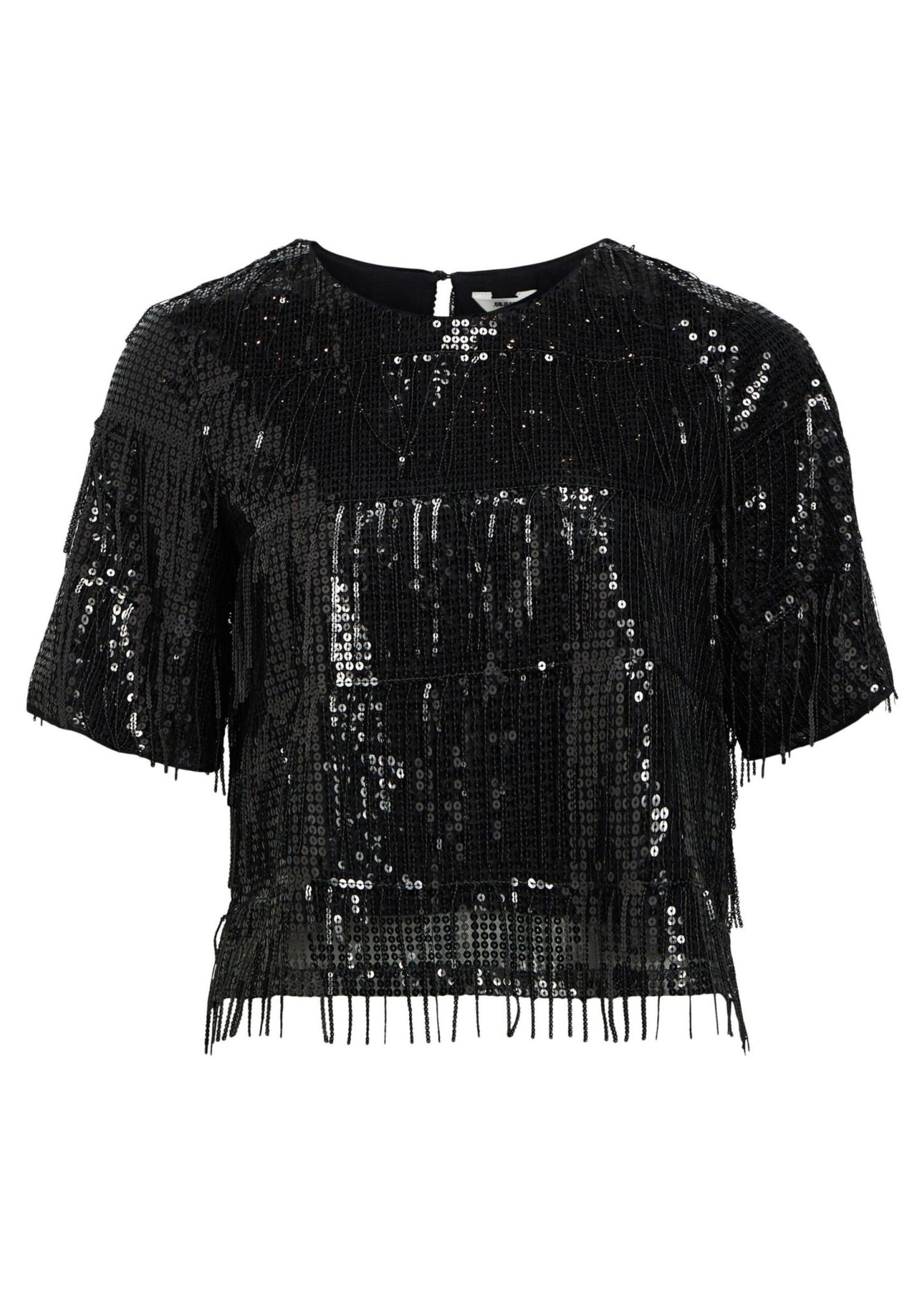 OBJECT OBJECT - Top Tella zwart met lovertjes