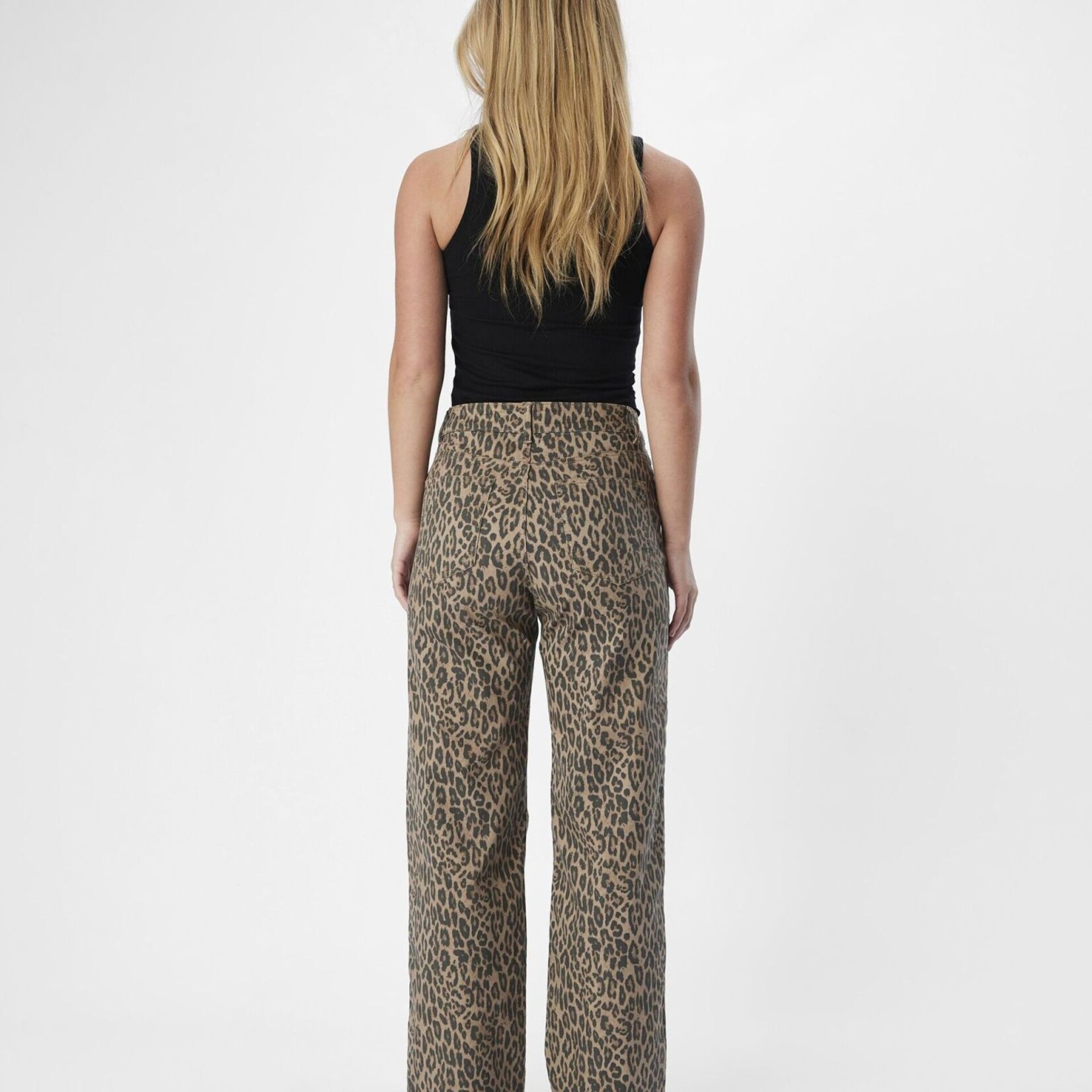 OBJECT OBJECT - Jeans seni moji leopard print