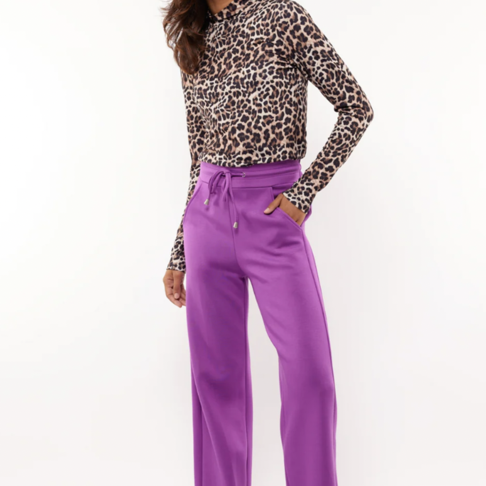 FLURESK FLURESK - Top Tyra leopard black/sahara