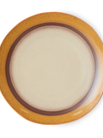 HKLIVING HKLIVING - Ceramic's 70's Diner bord coconut KST0061