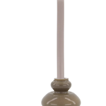 ZUSSS ZUSSS - Glazen kandelaar warm grijs/bruin  5,5cm