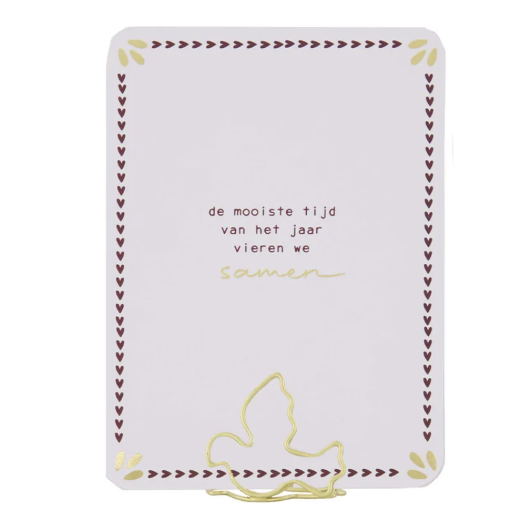 ZUSSS ZUSSS - Kaartenstandaard duifje goud