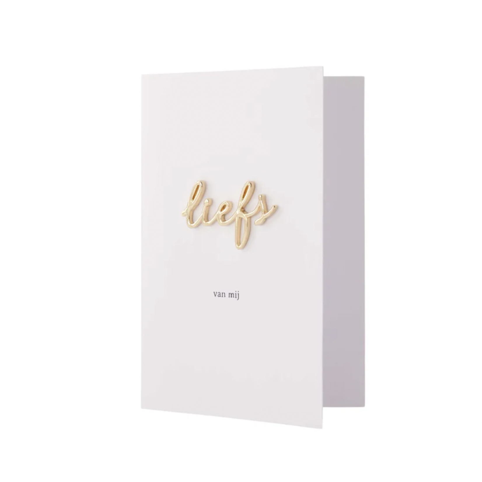ZUSSS ZUSSS - Wenskaart liefs magneet wit/goud