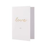 ZUSSS ZUSSS - Wenskaart love magneet wit/goud