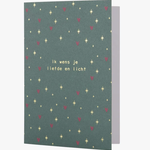 ZUSSS ZUSSS - Ik wens je liefde & licht (donkergroen) met gouden envelop